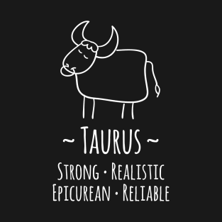 Taurus Zodiac Sign T-Shirt