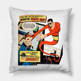 Wanted Plastic Hero Man and Spirit Special Retro Comic Vintage Book Pillow
