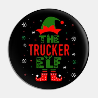 Family Christmas Matching Squad Outfit Elf Funny Trucker Pin