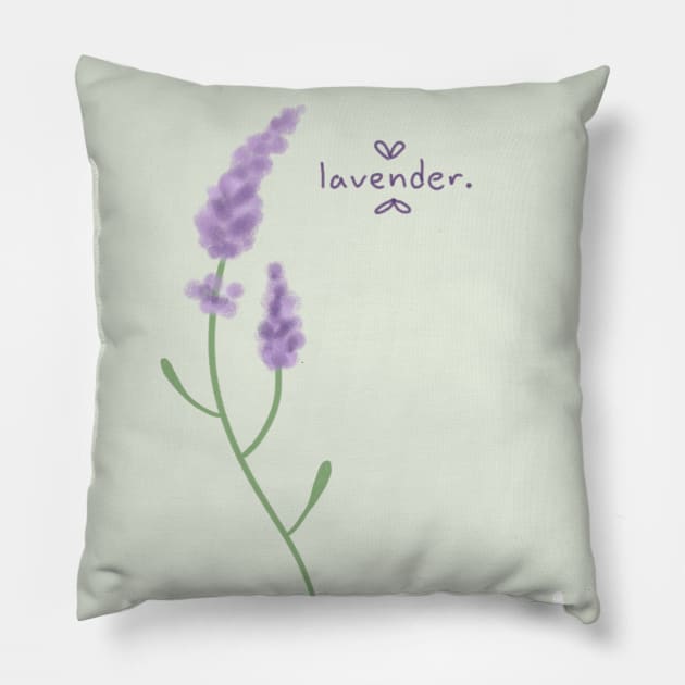 lavender. Pillow by Introverted_Sawfish