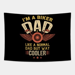 Trust Me Iam A Biker Dad Tapestry