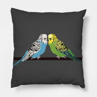 Adorable Parakeets Pillow