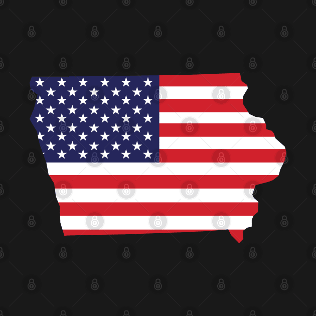 Iowa State Shape Flag Background by anonopinion