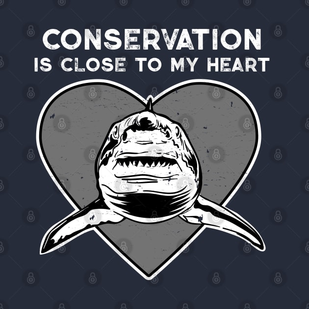 Great White Conservation Heart by Peppermint Narwhal