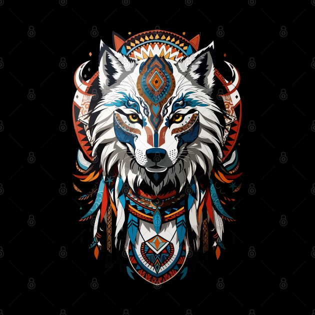 Totem Wolf by CatCoconut-Art