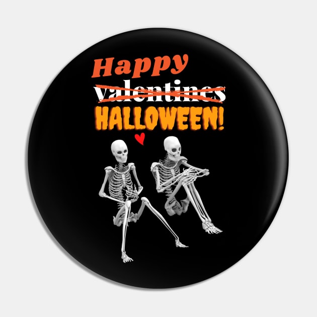 Funny Halloween Valentines Pin by Moshi Moshi Designs