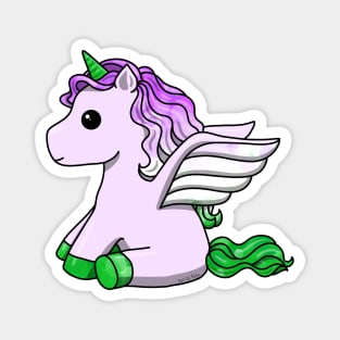 Genderqueer Unicorn Magnet