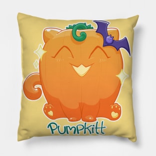 Pumpkitt the Happy Pumpkin Cat Pillow