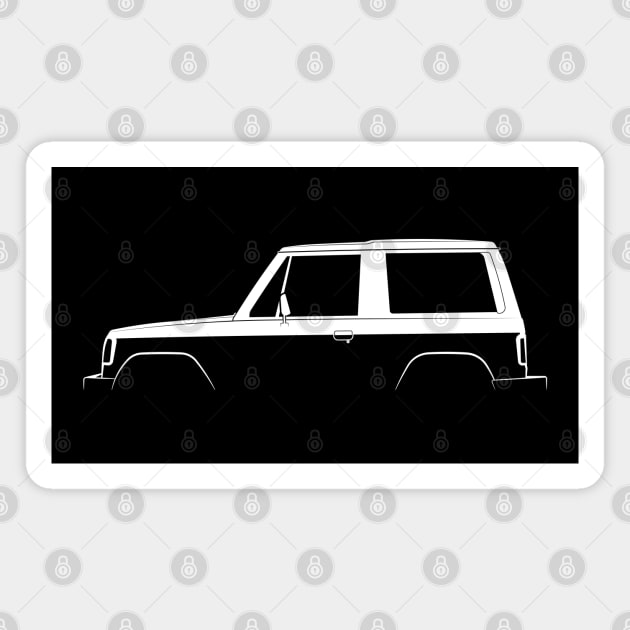 Mitsubishi Pajero (1982) Silhouette - Mitsubishi Pajero - Magnet