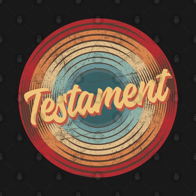 testament vintage circle by musiconspiracy