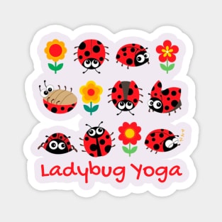 Ladybug Yoga Magnet