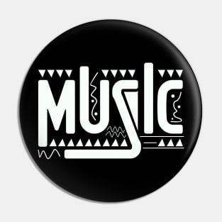 Middle age music logo Pin