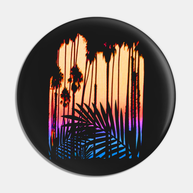 Tropical Paradise Sunset Tropical Pin Teepublic Tropical Paradise Sunset Tropical Pin Teepublic
