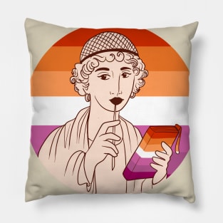 Sappho Lesbian Flag Pillow