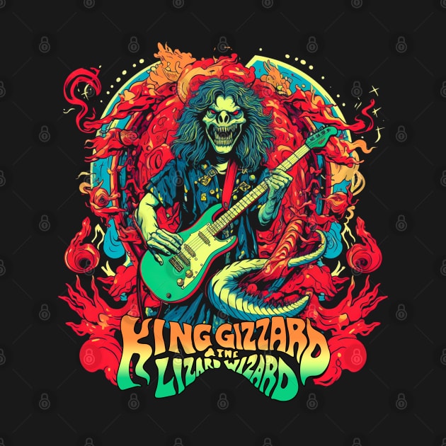 King gizzard and the lizard wizards by Elemental Edge Studio