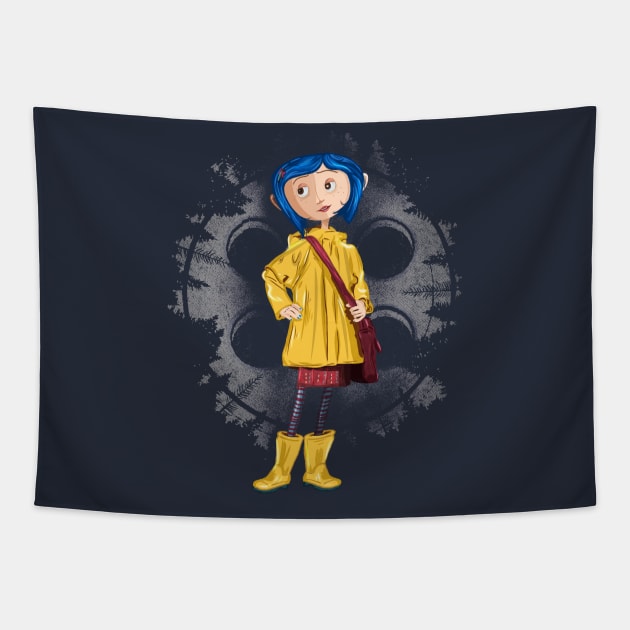 Coraline Tapestry by TomTrager