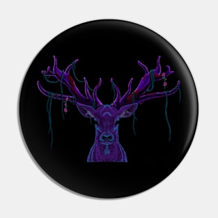 purple deer Pin