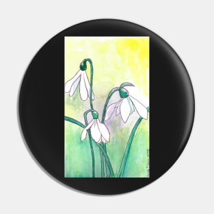 Snowdrop Flower Pin