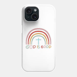 God is Good Rainbow Pattern Hand Drawing Phone Case