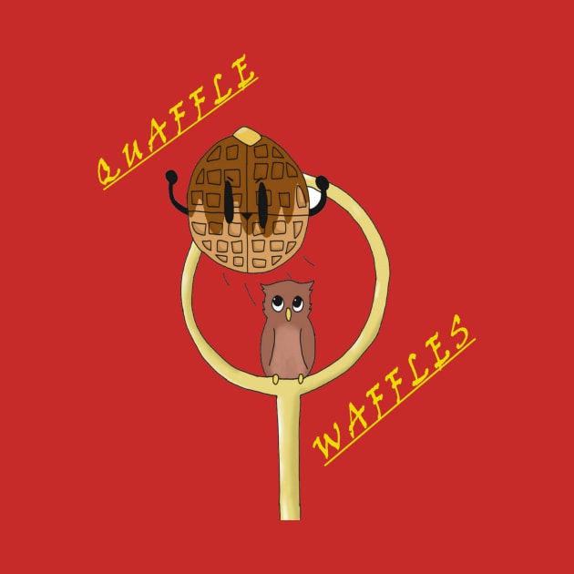 Quaffle Waffles Logo T-shirt by Rolson