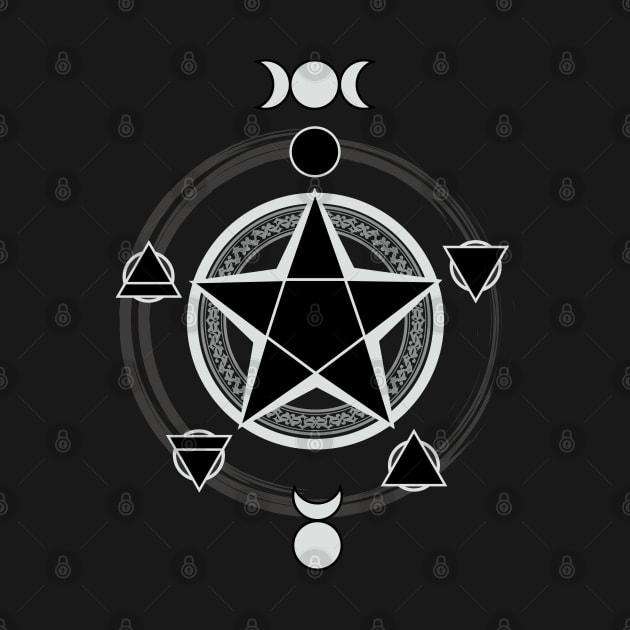 Dark Elemental Pentagram by The Cuban Witch