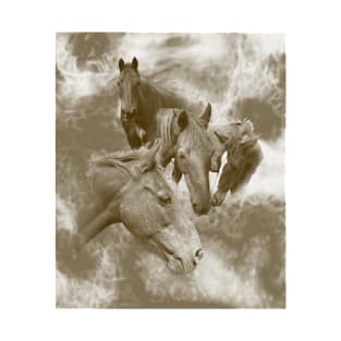 Horses in the mist T-Shirt