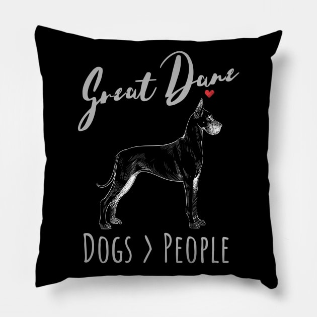 Great Danes - Dogs > People Pillow by JKA