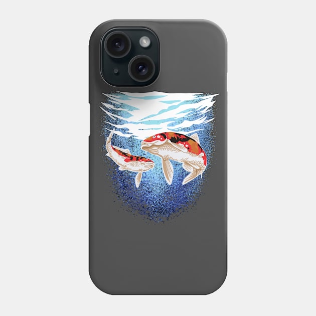 Japanese Koi Fish Carp Pond Japan Tattoo Koi Phone Case by Linco