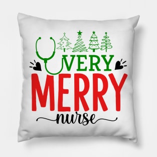 very merry nurse Pillow