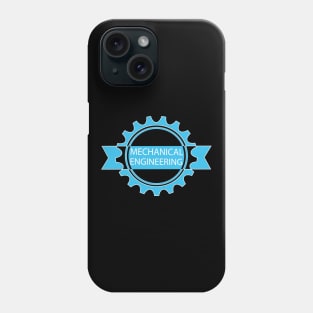 mechanical engineering, engineer text logo Phone Case