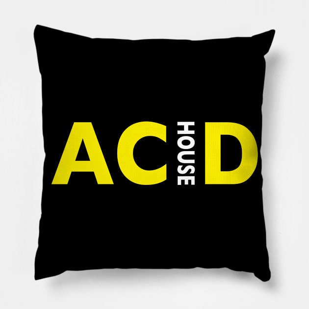 Acid House Pillow by RuftupDesigns