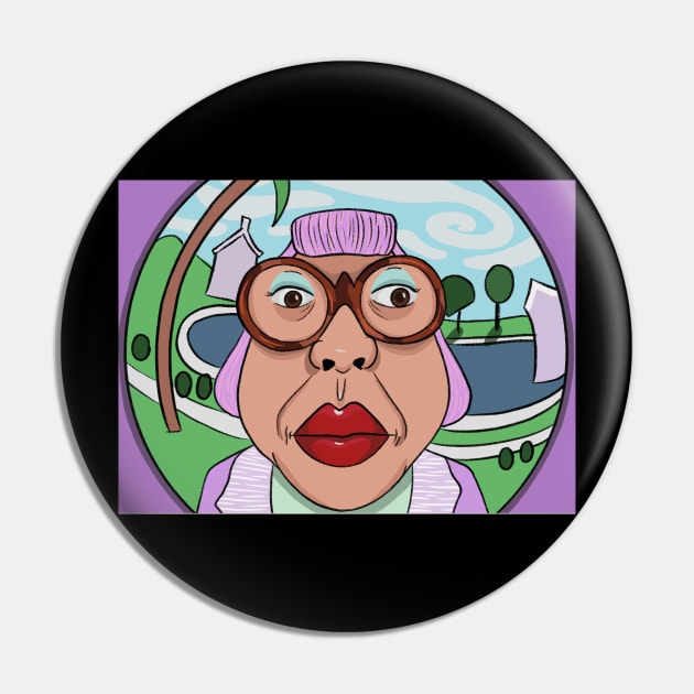 Cat In The Hat Nanny Pin by taheldesigns