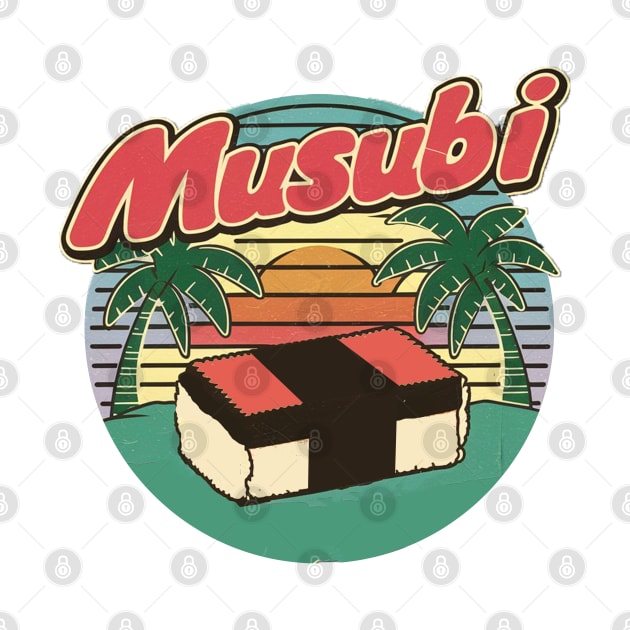 Japanase Hawaiian Spam Musubi Retro 90s Kawaii Hawaii by Moulezitouna