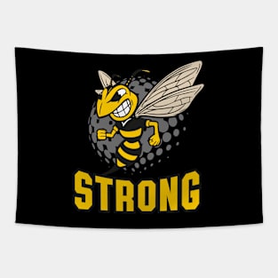 Bee Strong Beekeeper Fierce Bee Lover Tapestry