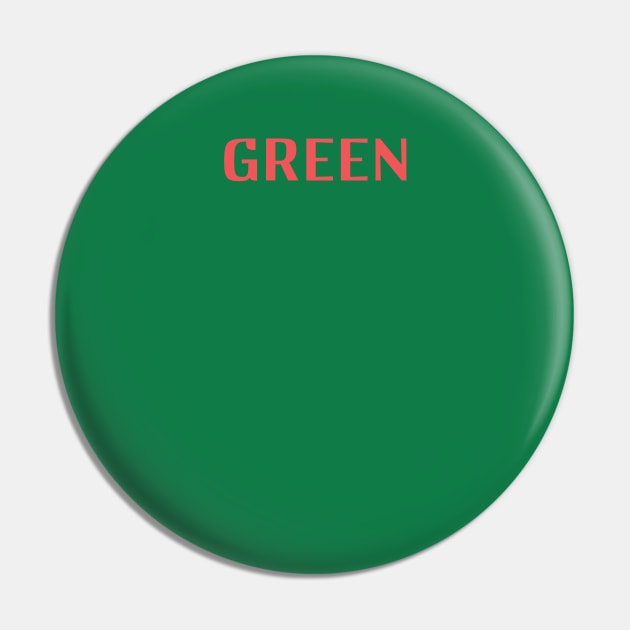 ELW Green Text Pin by EntryLevelWorker