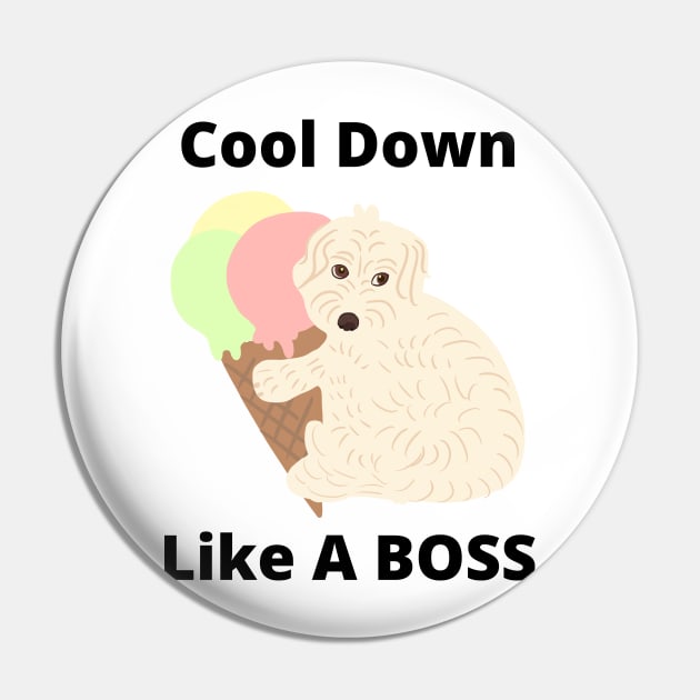 Cool Down Like A Boss Pin by PatternbyNOK