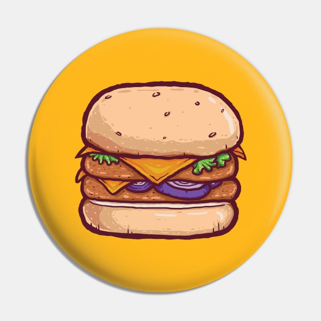 CheeseBurger Pin by himsucipta