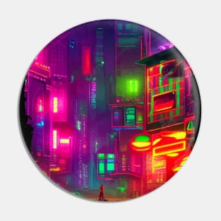 Japan Neon City Lights Pin