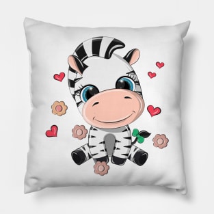 Funny animal with a cute smile Pillow