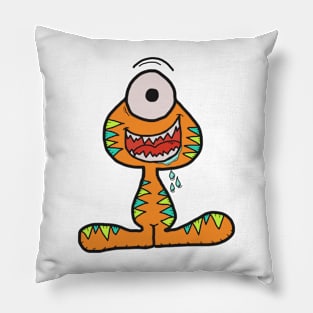 The Orange Monster Pillow