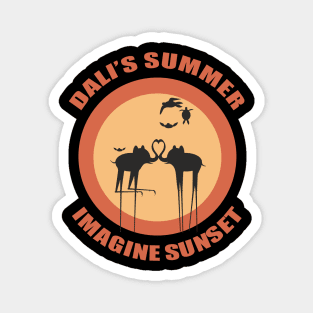 Dali's summer. Imagine sunset (color) Magnet