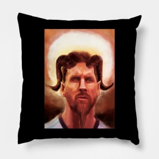 messi goat lord Pillow