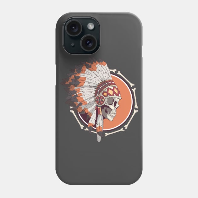 Native American Skull Phone Case by MimicGaming