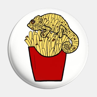 Chameleon Fries Pin