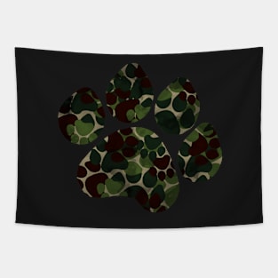 Camo Paw Tapestry