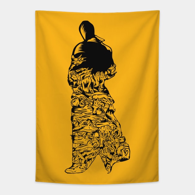 Mindfuck knight Tapestry by kamilowanydesign