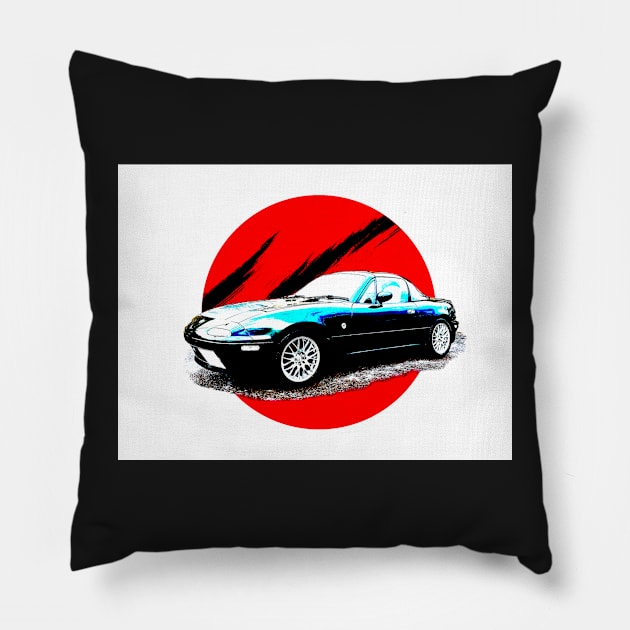 MX-5 Pillow by Reg-K-Atkinson