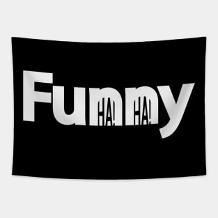 Funny text design Tapestry