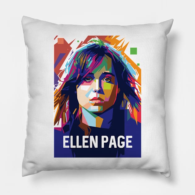 Ellen Pop Art Page Pillow by Laksana Ardie Store