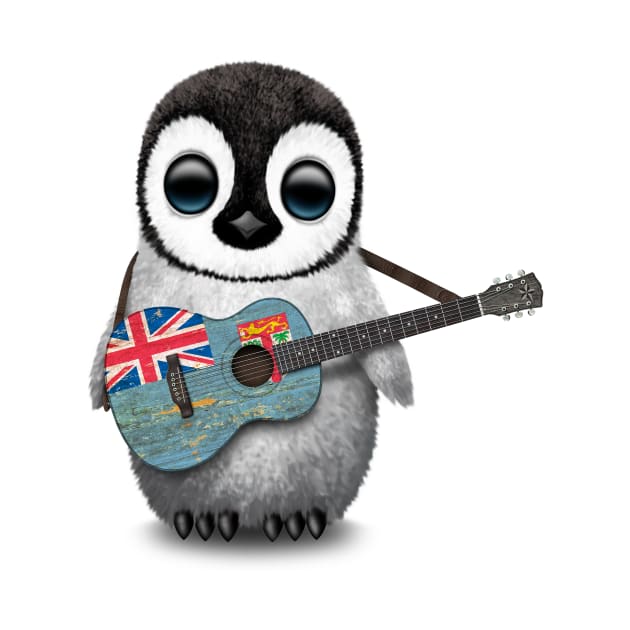 Baby Penguin Playing Fiji Flag Guitar by jeffbartels